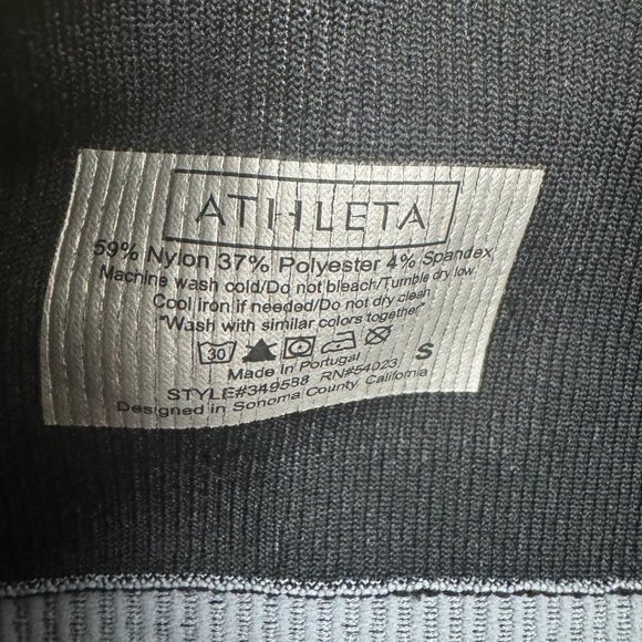 Athleta‎ Womens Size Small Gray Black Flurry Base Layer Tight Leggings - Picture 4 of 8